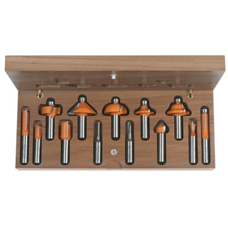 CMT 13PCE ROUTER BIT SET 1/2S