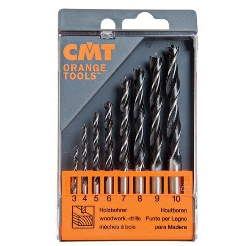 CMT 8 PIECE BRAD POINT BIT SET