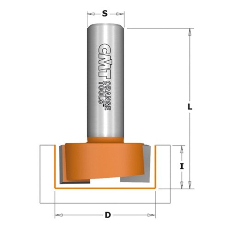 CMT 12.7DX 19L MORTISING BIT 1/4S
