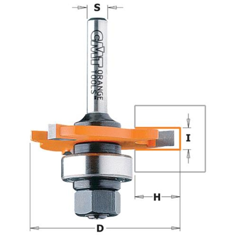 CMT SLOT CUTTER 6.0MM WITH 1/2S