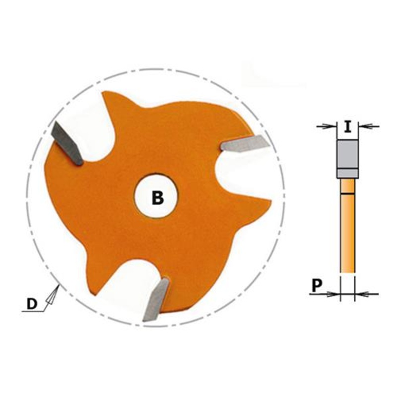 SLOT CUTTER 1.5MM 8MM BORE CMT