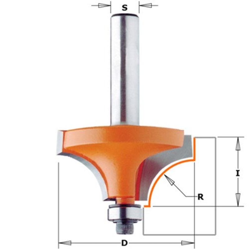 BEADING BIT 25.4RAD 1/2S CMT