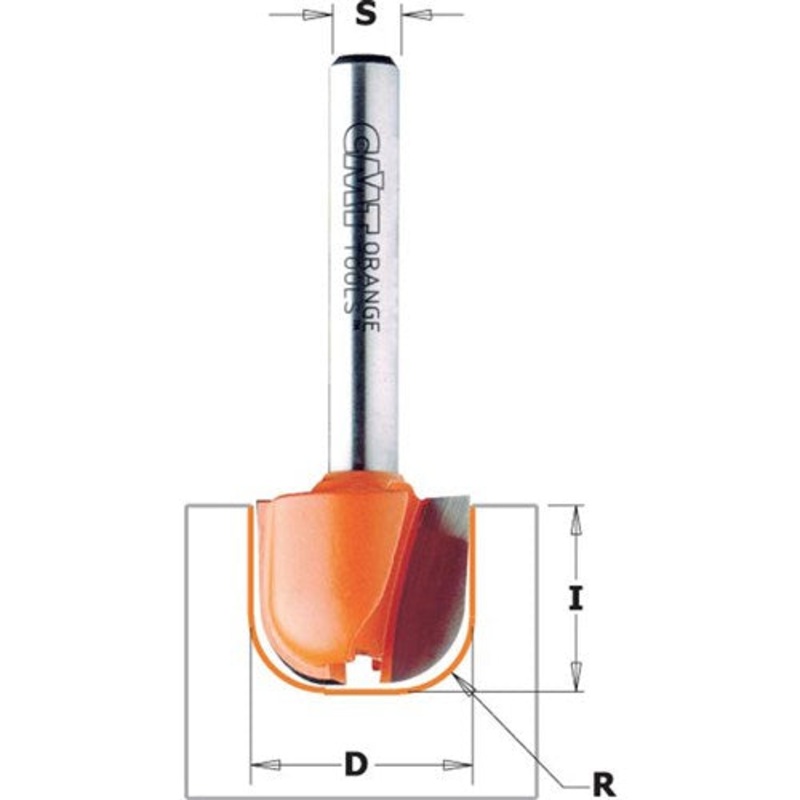 CMT BOWL-TRAY BIT11D W/3.2RAD 1/4S
