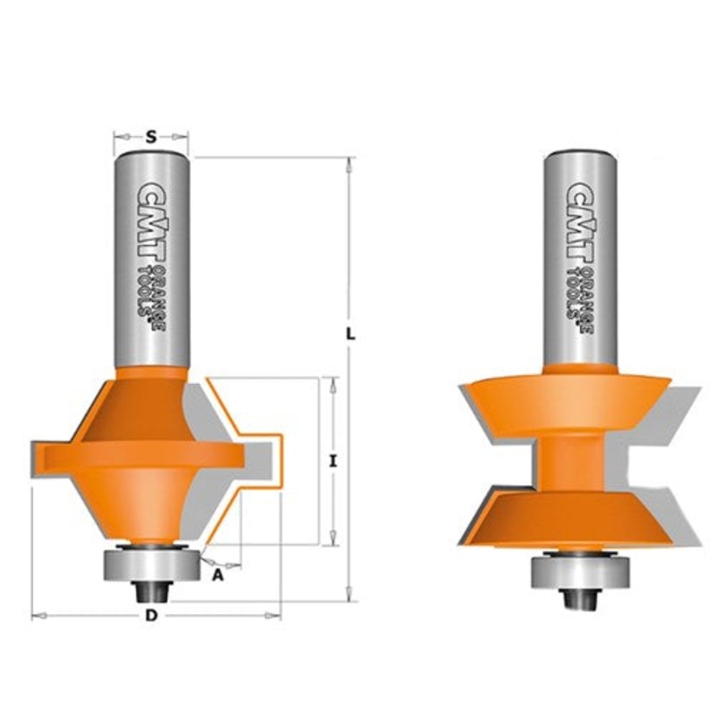 CMT EDGE BANDING BIT SET 1/2S