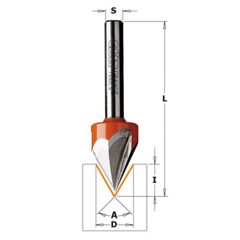 CMT LETTER LASER POINT 60DEG 1/4S