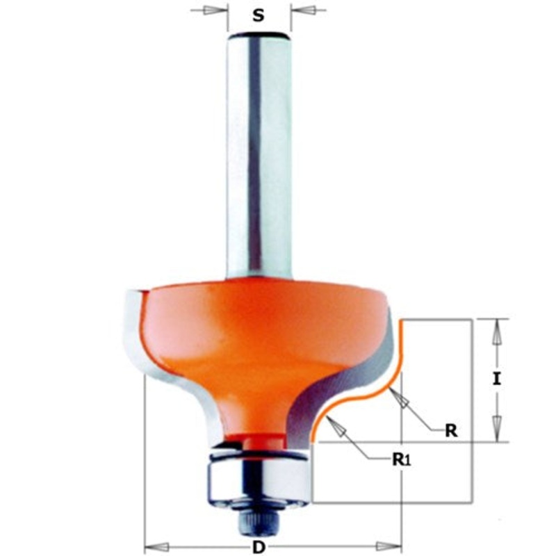 CMT OGEE BIT 6.4MMR 1/4S