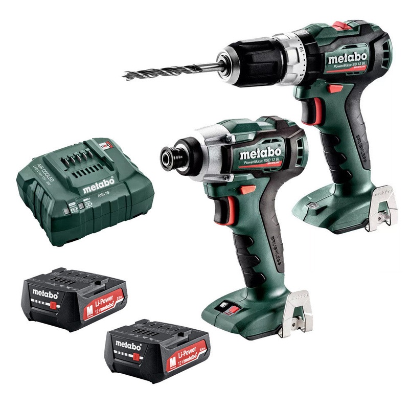 Metabo 12V 2 Piece Brushless 2.0Ah Combo