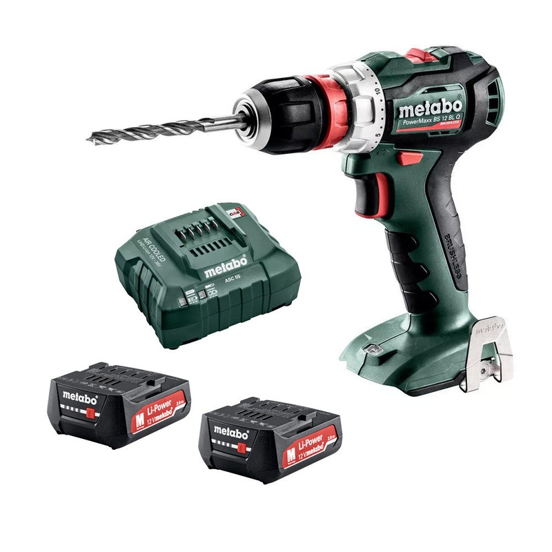Metabo 12V 45Nm Brushless Drill/ Driver PowerMaxx 2.0 Kit