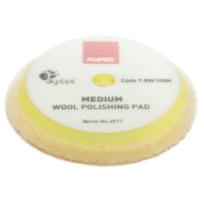 WOOL PAD MED YELLOW 130/145MM