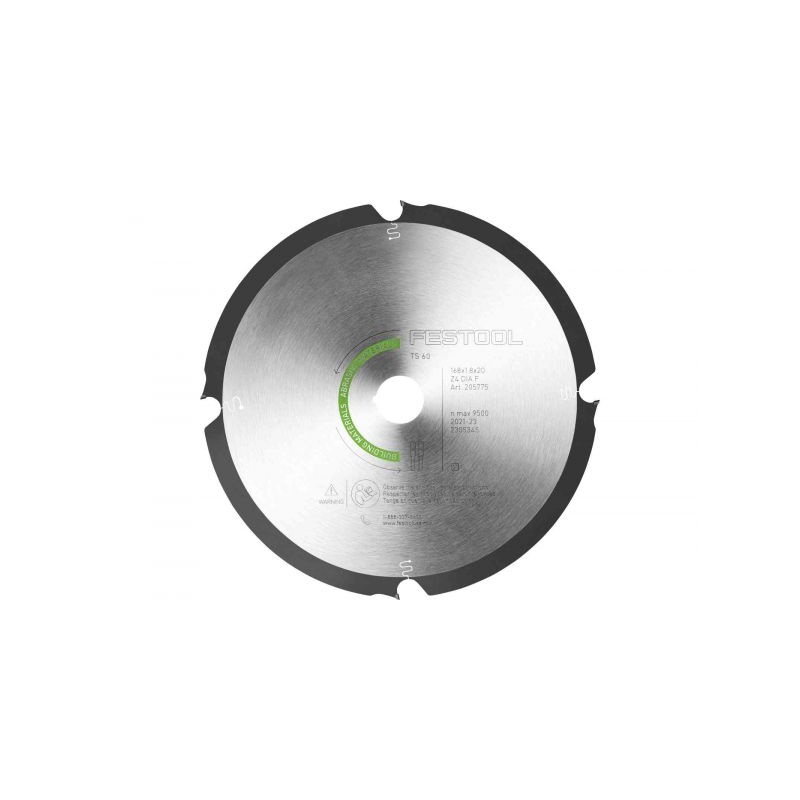 Diamond Blade 168mm x 1.8mm x 20mm 4 Tooth