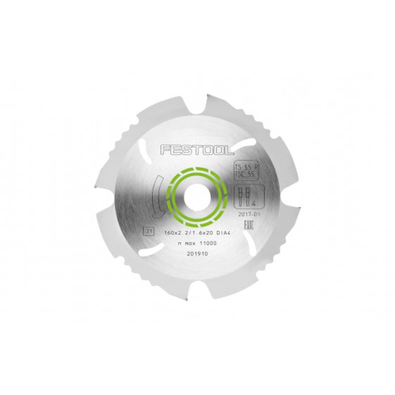 Diamond Saw Blade 160mm x 2.2mm x 20mm 4 Tooth