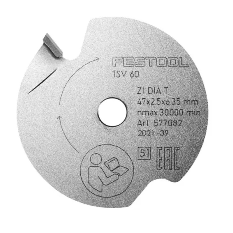 Scoring Saw Blade 47mm x 6.35mm x 2 Tooth