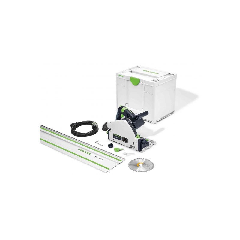 TS 55F 160mm Plunge Cut Saw in Systainer with 1400mm Rail