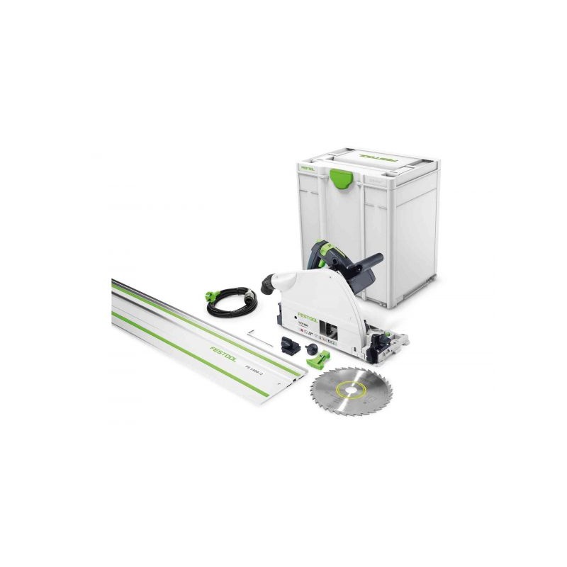 TS 75 210mm Plunge Cut Circular Saw in Systainer with 1400mm Rail