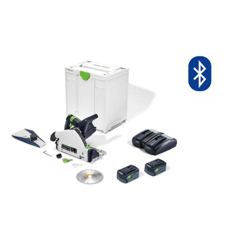 TSC 55K 18V 160mm Cordless Plunge Saw 5.0 Ah XL Set in Systainer
