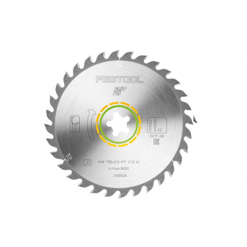 Universal Saw Blade 190mm x 2.6mm x FastFix 32 Tooth