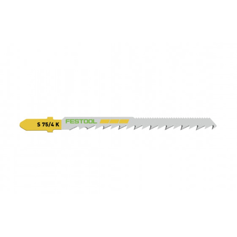 Curved Cut Jigsaw Blade S 75mm x 4mm K - 5 Pack