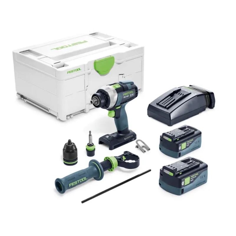 TDC 18V Cordless 4 Speed Drill 5.0Ah Bluetooth Set in Systainer