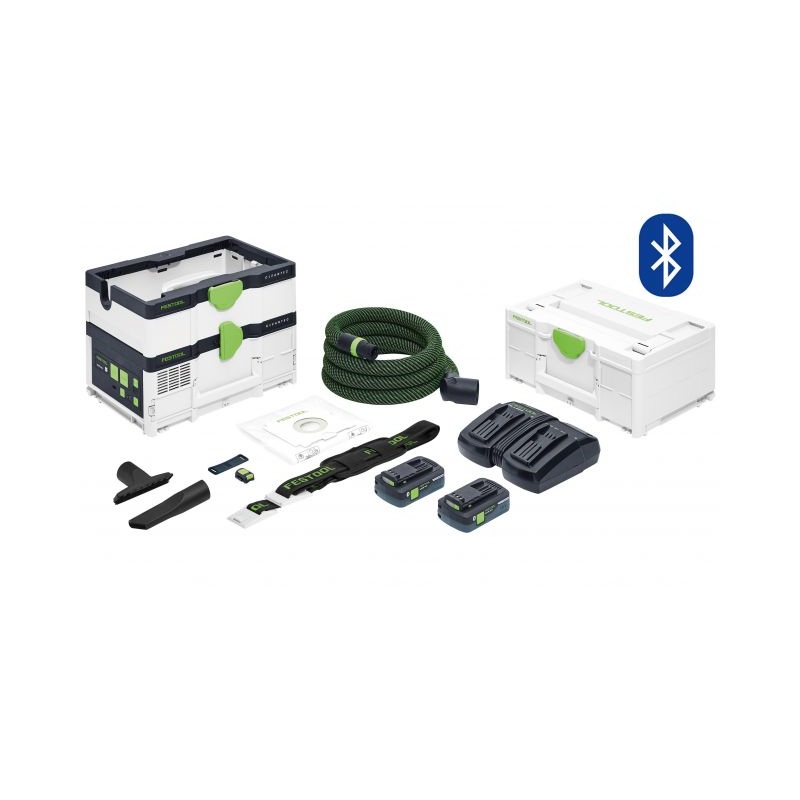 CTMC SYSI 4.5l M Class 18V Cordless Mobile Dust Extractor 4.0Ah High Power Energy Set