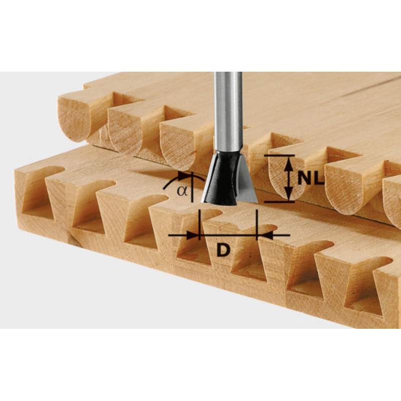 Dovetail Cutter HS S8 D13.8/NL13.5/A15
