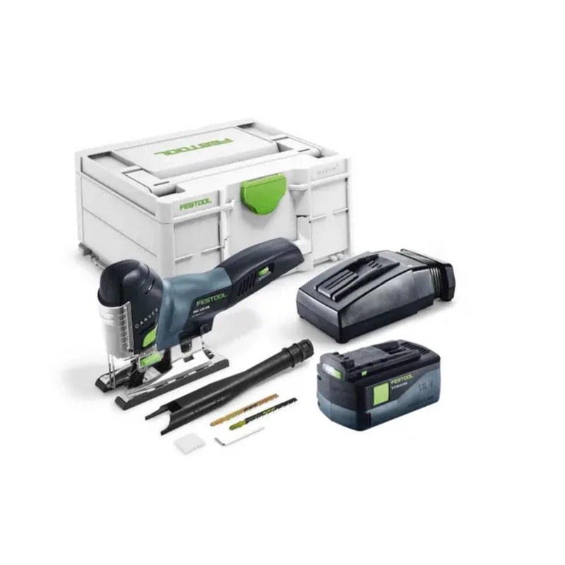 PSC 420 CARVEX 18V Cordless Barrel Jigsaw 5.0Ah Bluetooth Set in Systainer