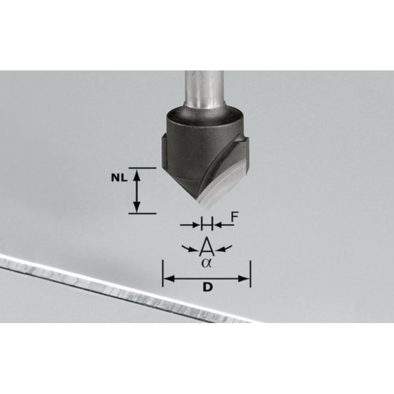 Router Cutter 90 Degrees for Composite Panel