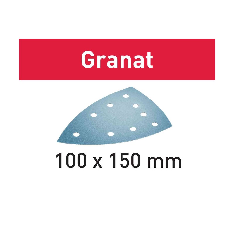 Granat Abrasive Sheet 100mm DELTA P80 - 10 Pack