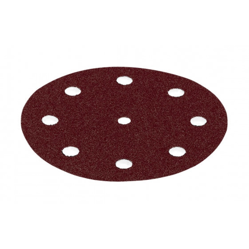 Rubin Abrasive Disc 125mm 9 Hole P80 - 50 Pack