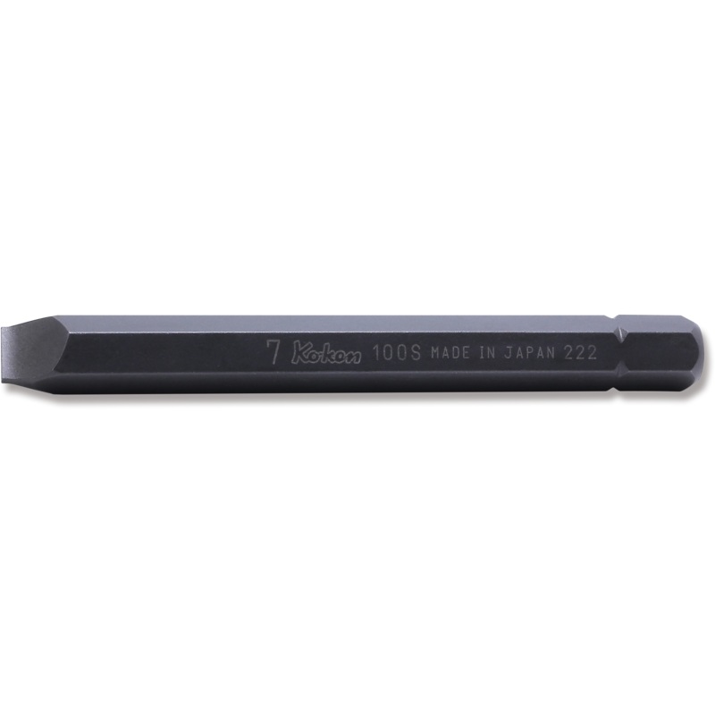5/16 Hex Dr. Bit Slotted 1.0 x 7  Length 80mm