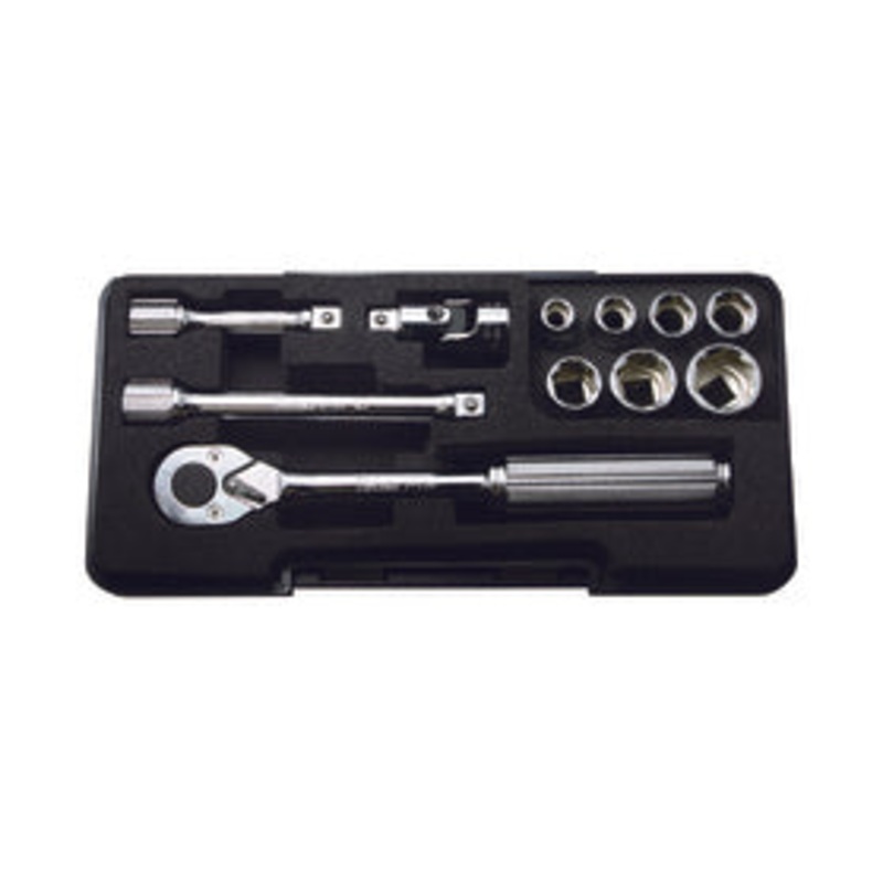 3/8 Sq. Dr. 11 Piece 6-Point Metric Socket set  8-19mm