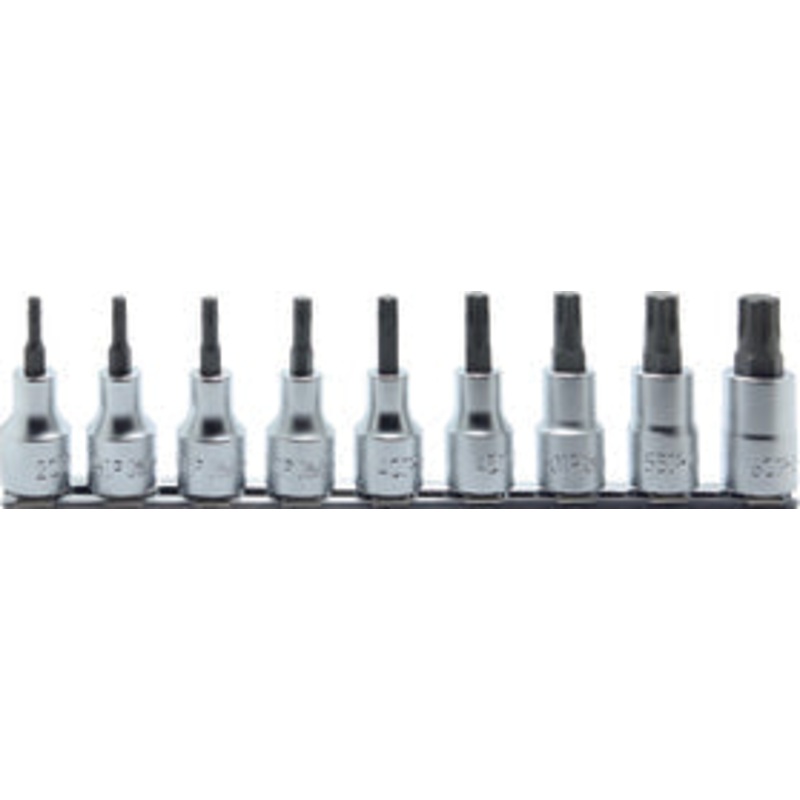1/2 Sq. Dr. Bit Socket 9 piece TORXplus set 20IP-60IP