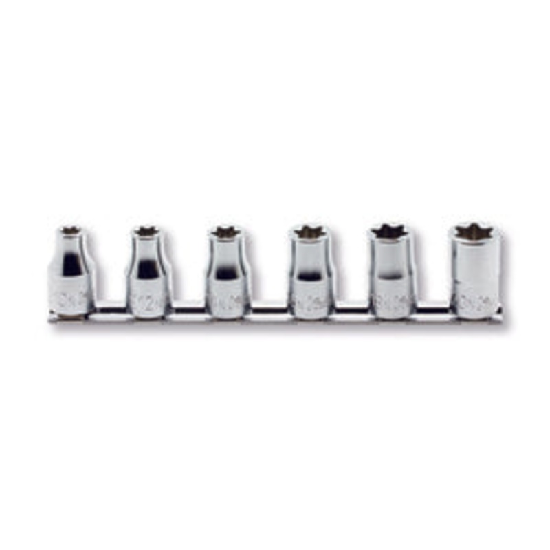 1/2 Sq. Dr. Socket Low Profile TORX 6 piece set E10N-E20N