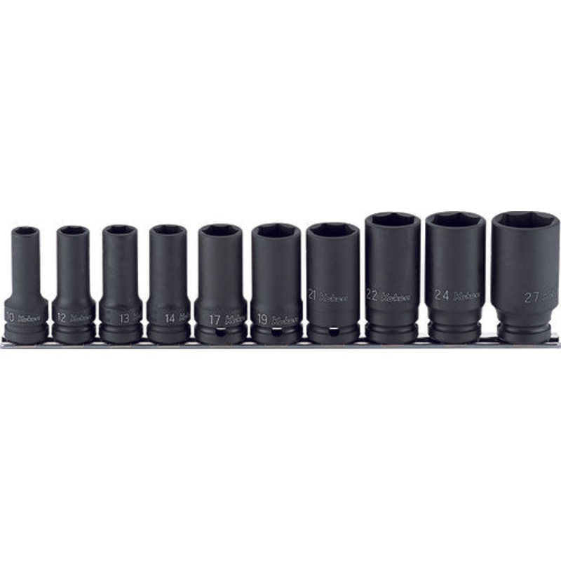 1/2 Sq. Dr. Socket set  10-27mm 6 point  Thin walled 10 pieces