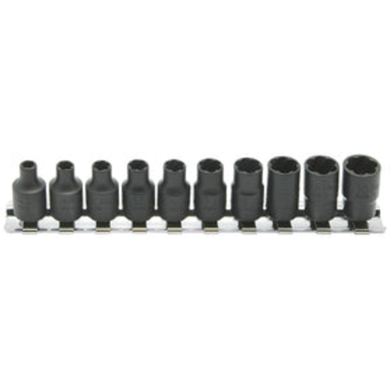 1/4 Sq. Dr. Nut Twister set  4mm-10mm    10 pieces
