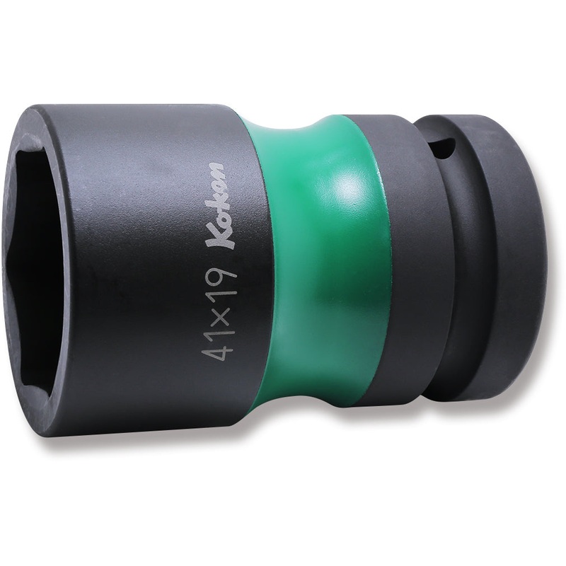 1 Sq. Dr. Rear Wheel Nut Socket  41 x 19mm Hex x Square 87mm Color coded