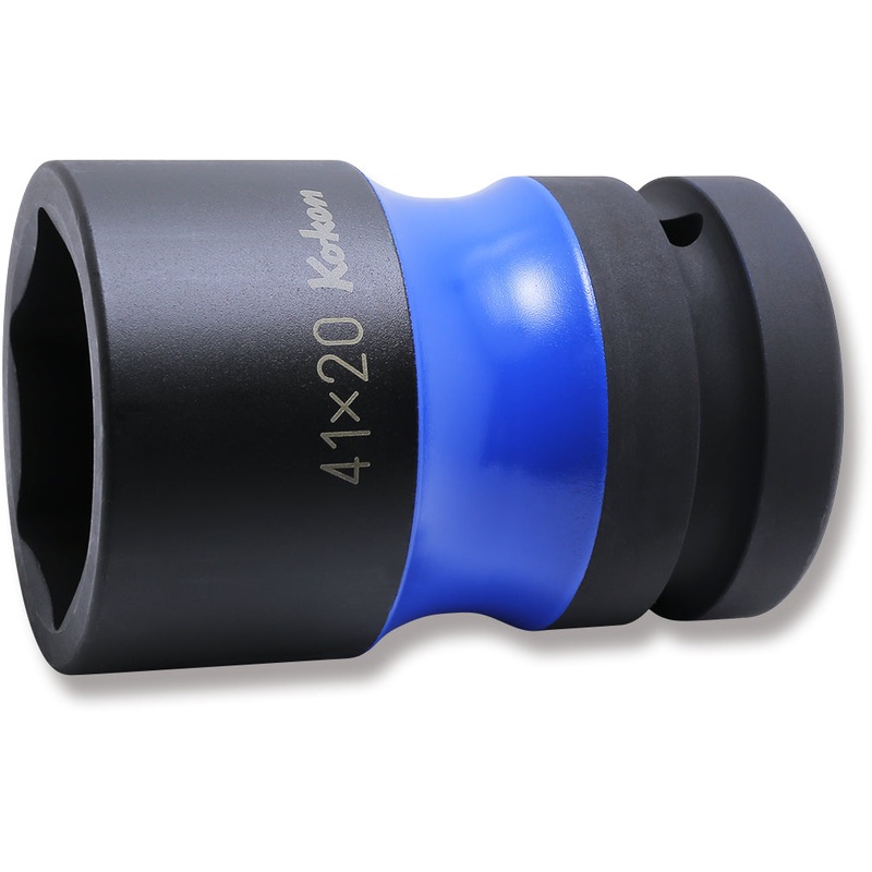 1 Sq. Dr. Rear Wheel Nut Socket  41 x 20mm Hex x Square 87mm Color coded