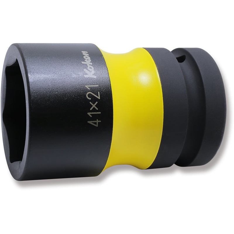 1 Sq. Dr. Rear Wheel Nut Socket  41 x 21mm Hex x Square 87mm Color coded