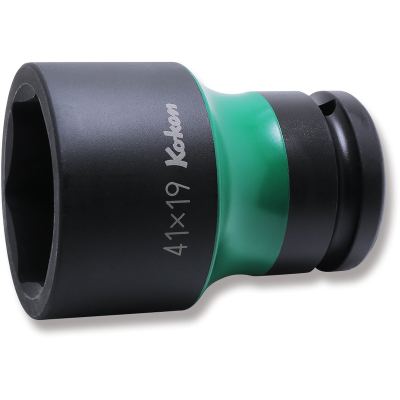 3/4 Sq. Dr. Rear Wheel Nut Socket  41 x 19mm Hex x Square 80mm Color coded
