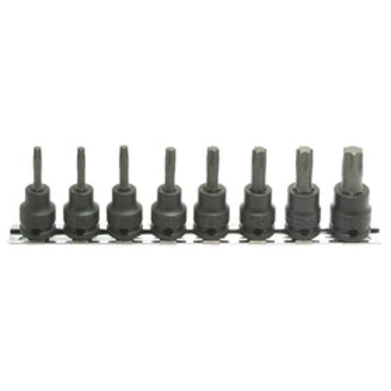 3/8 Sq. Dr. 8 Piece TORX Bit Socket set T20-T55  Length 50mm