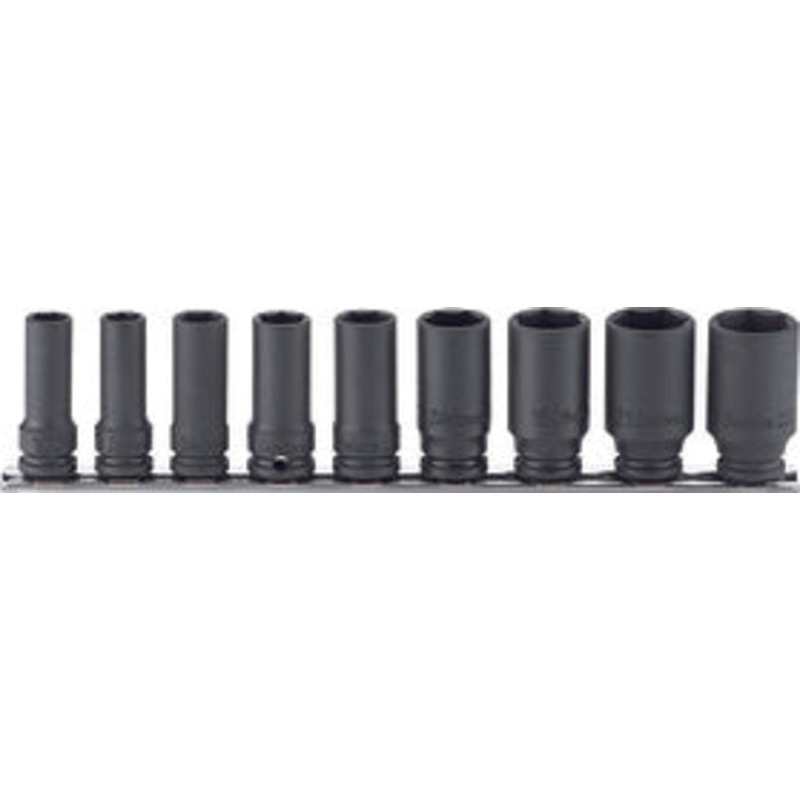 3/8 Sq. Dr. Socket set  8-22mm 6 point  Thin walled 9 pieces