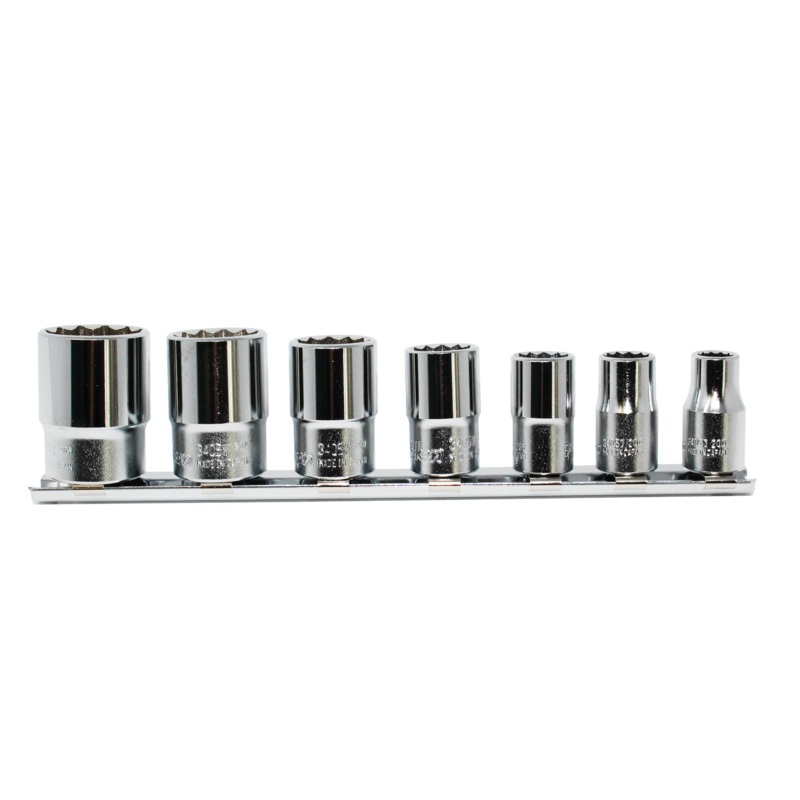 3/8 Sq. Dr. Socket set Whitworth 1/8-1/2 12 point 200mm  7 pieces