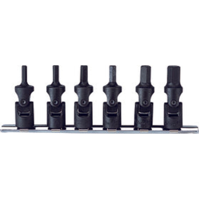 6 Piece 3/8 Sq. Dr. Universal Hex Bit Socket Set