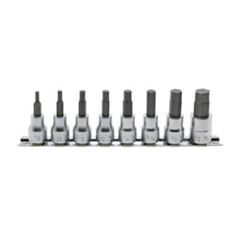 8 Piece 3/8 Sq. Dr. Hex Bit Socket set  1/8-1/2