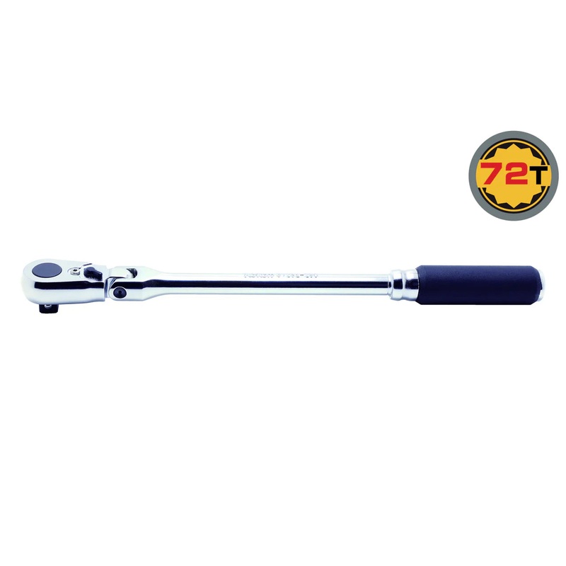 Z-Series 3/8" Sq.Dr. Flexible Ratchet, Reversible (L=280mm), 72 Tooth