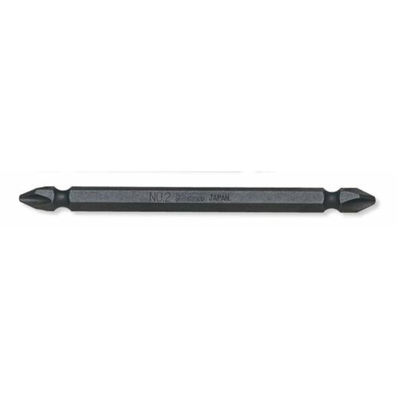 1/4 Hex Dr. Double Ended Bit  PH1  Length 100mm Magnetized