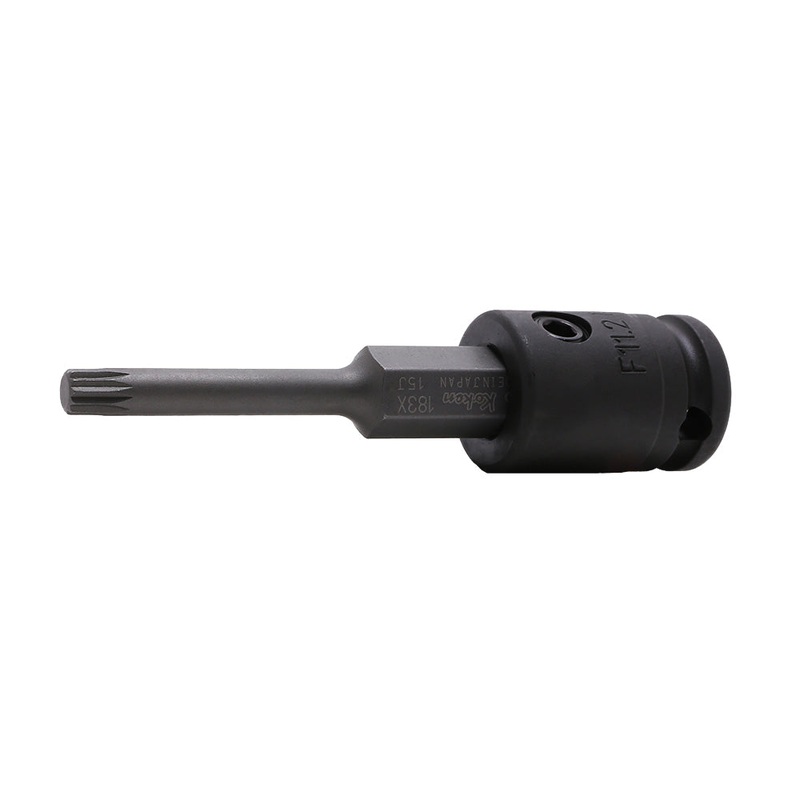 3/8 Sq. Dr. Bit Socket XZN M6 Triple Square Length 92mm