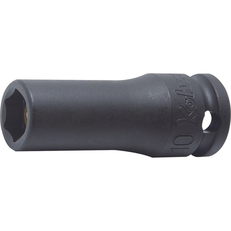 3/8 Sq. Dr. Socket  7mm 6 point Length 50mm Slide Magnet