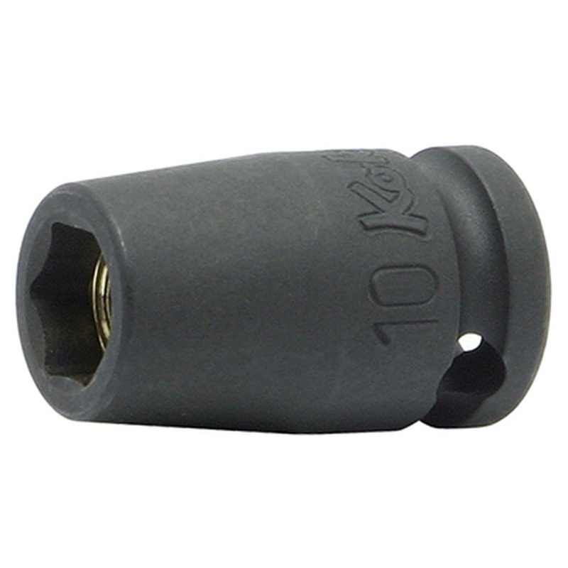 3/8 Sq. Dr. Socket  9mm 6 point Length 32mm Magnet