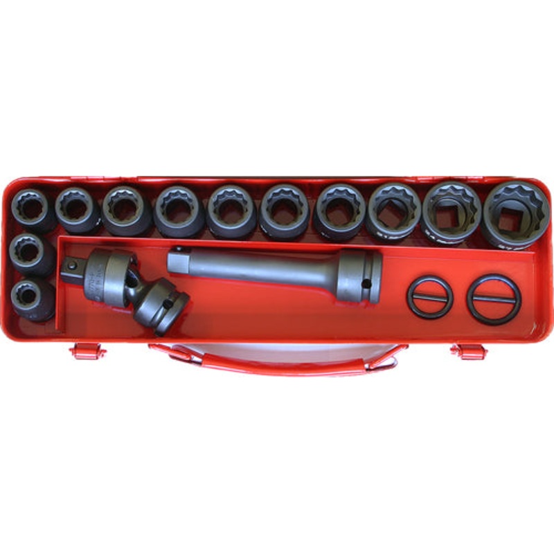 1/2 Sq. Dr. 18 Piece Impact 12-Point Socket Set  10-27mm