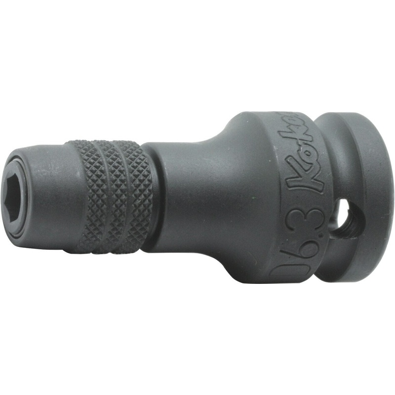 1/2 Sq. Dr. Adaptor  1/4 For 1/4H Bit Length 55mm Locking Quick release